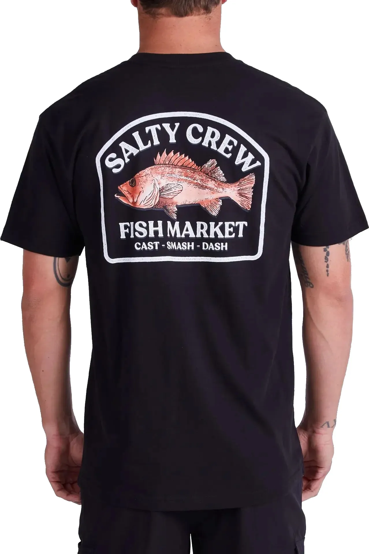 Salty Crew Men&#x27;s Fish Market Premium Short-Sleeve Tee Black | Buy Salty Crew Men&#x27;s Fish Market Premium Short-Sleeve Tee Black here | Outnorth