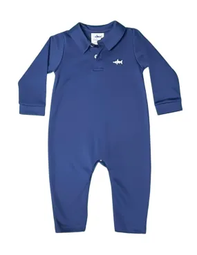 SBC Signature Polo Romper in Navy