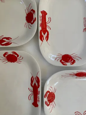 Set of Four Lobster   Crab Serving Dishes