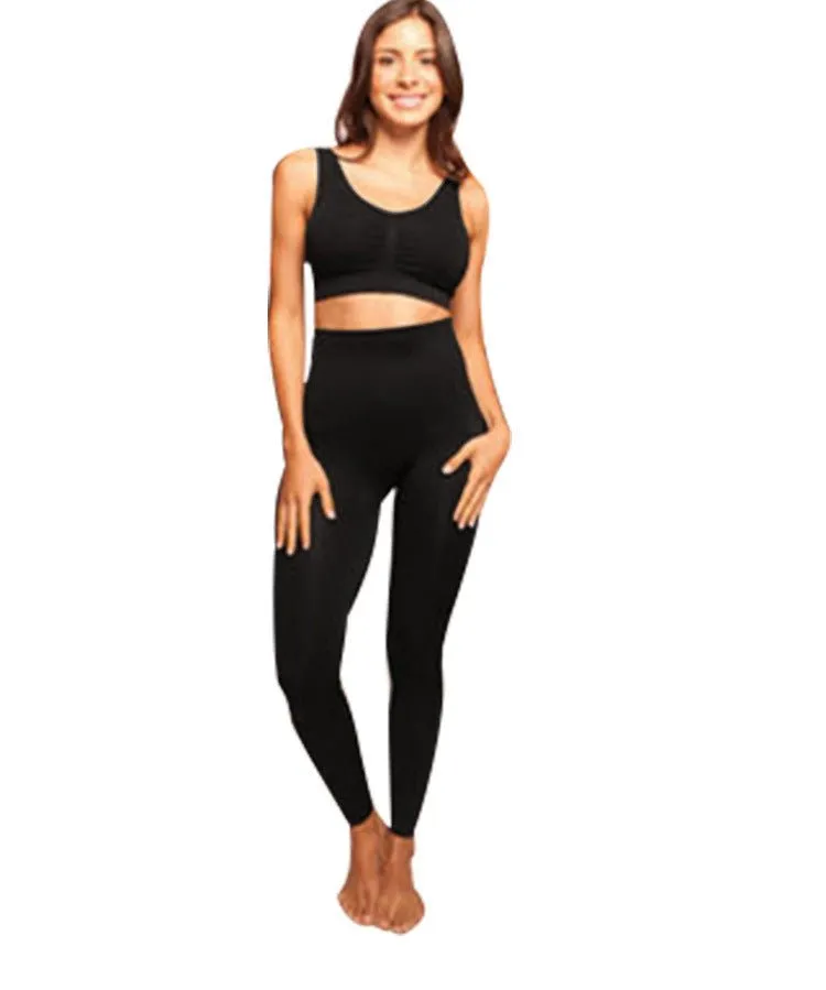 Shapewear leggings with high waist shaping cropped pants