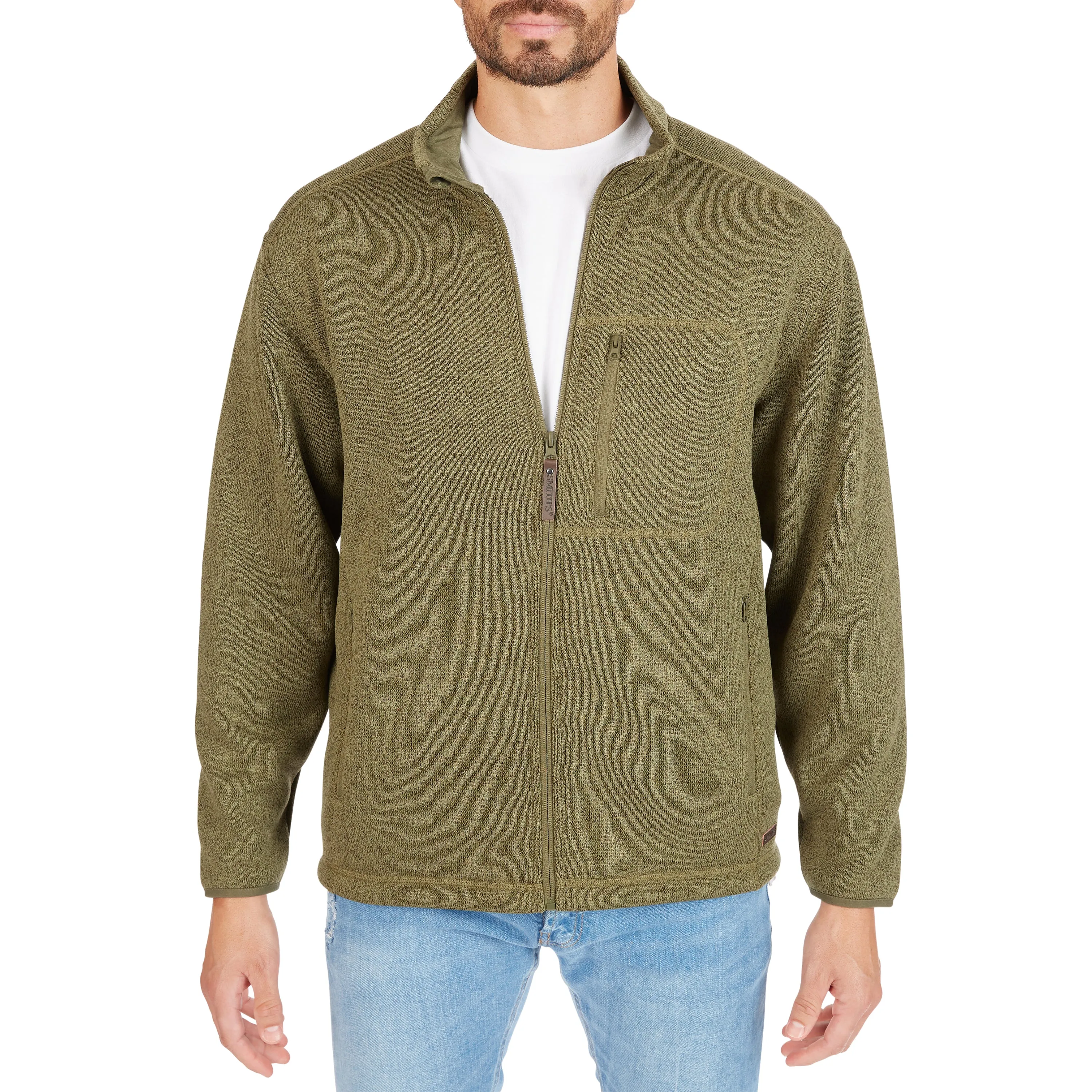 SHERPA-LINED SWEATER FLEECE FULL ZIP JACKET