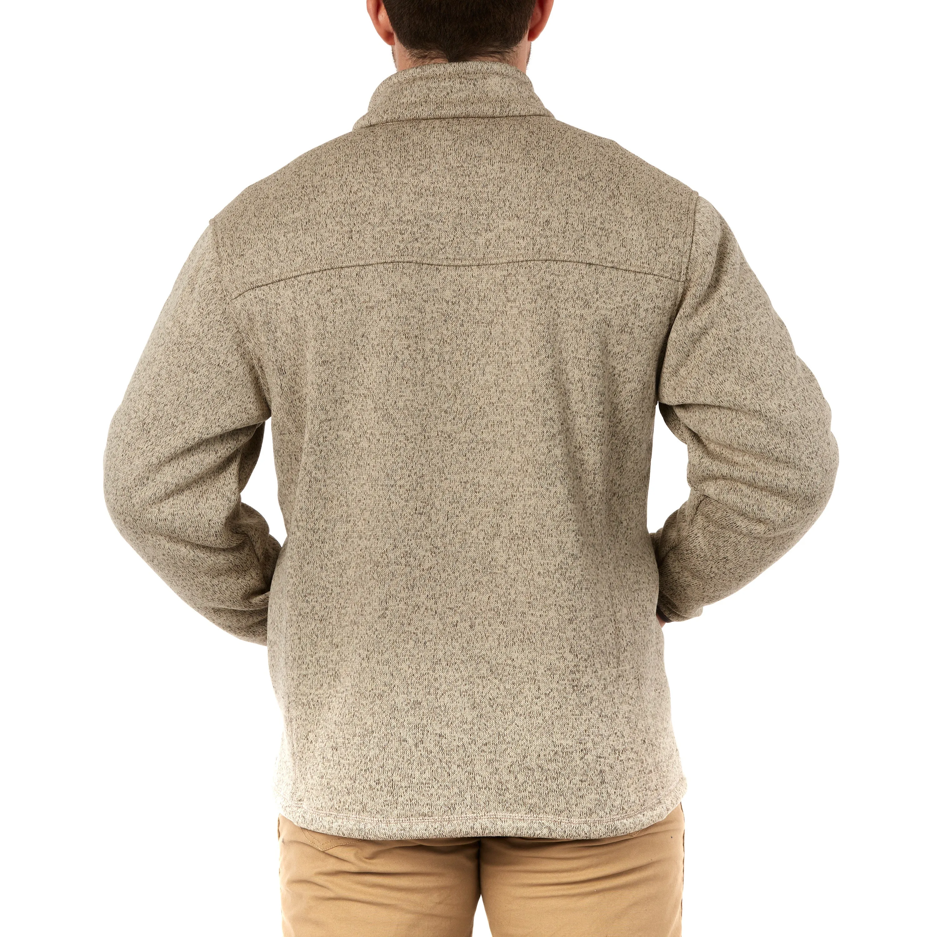 SHERPA-LINED SWEATER FLEECE FULL ZIP JACKET