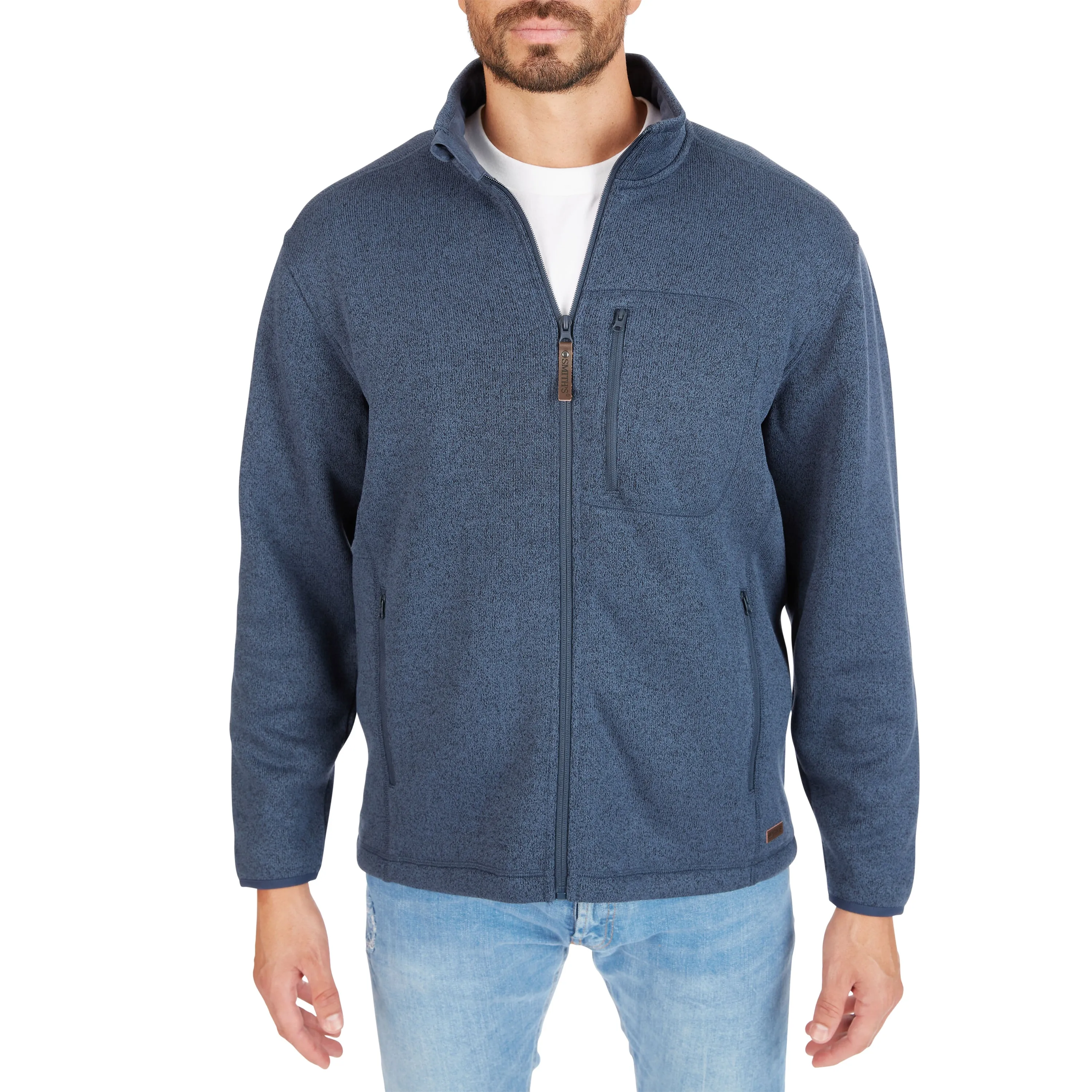 SHERPA-LINED SWEATER FLEECE FULL ZIP JACKET