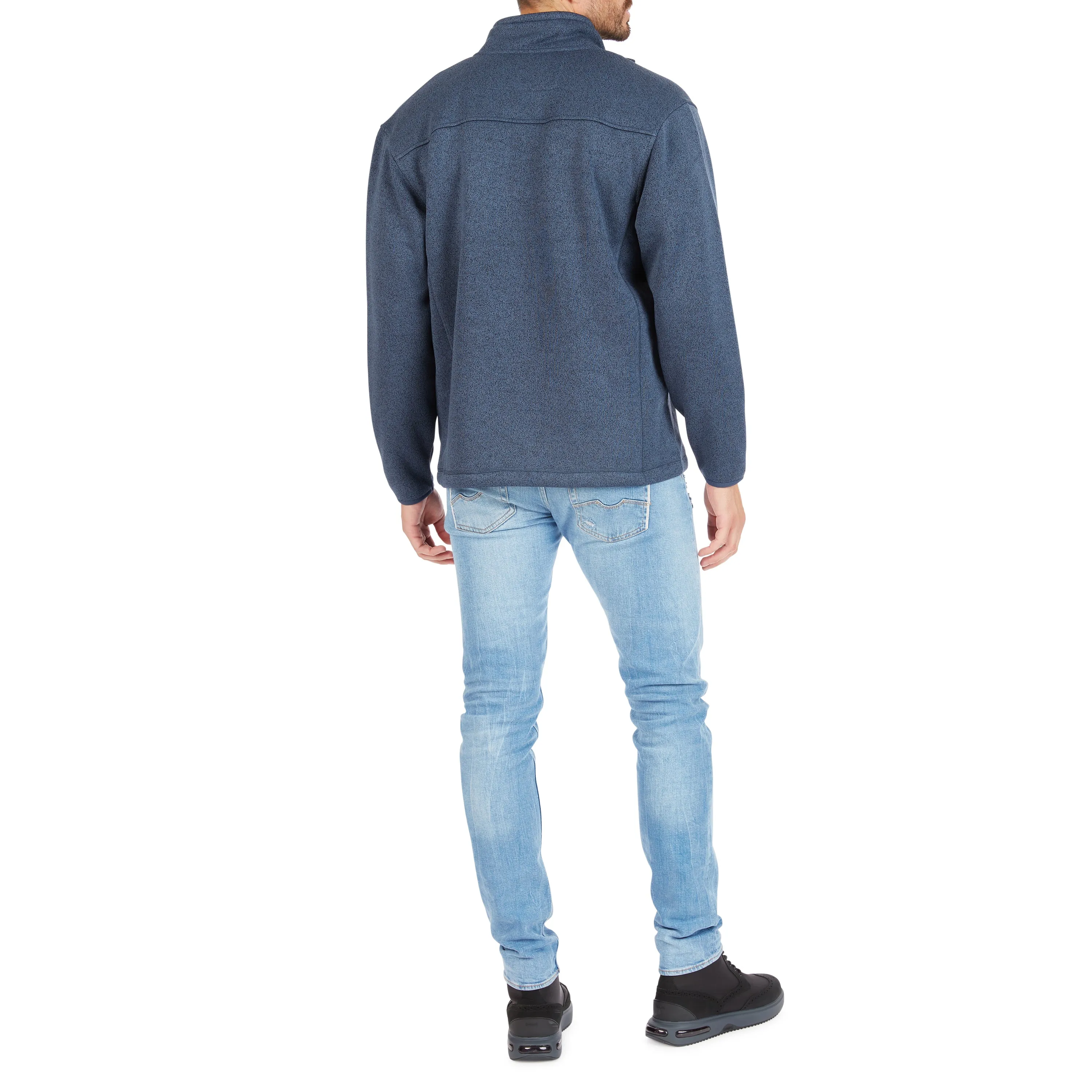 SHERPA-LINED SWEATER FLEECE FULL ZIP JACKET