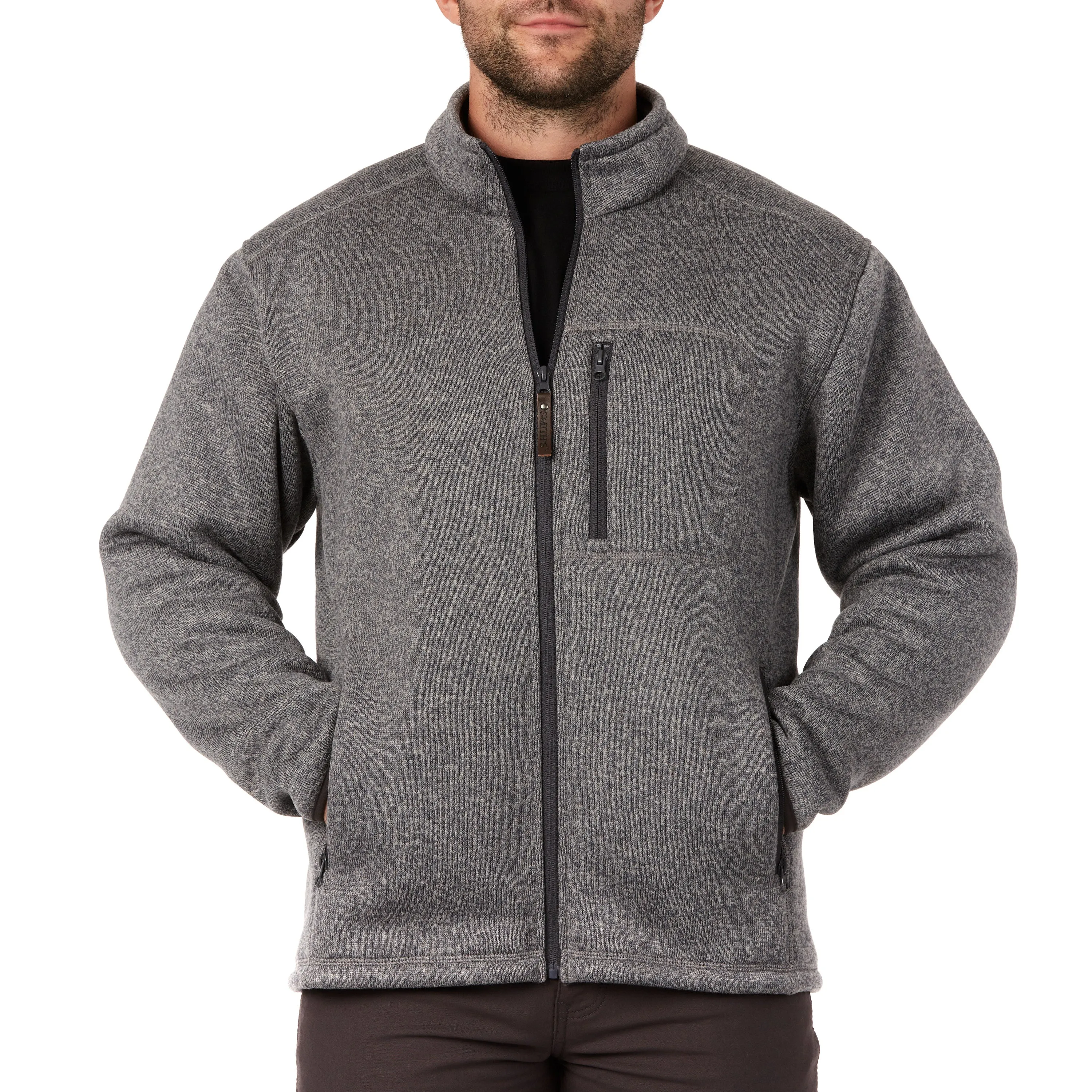 SHERPA-LINED SWEATER FLEECE FULL ZIP JACKET