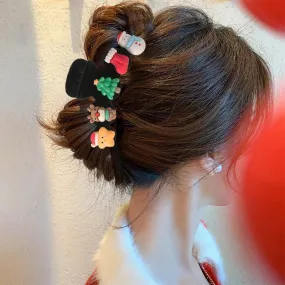 Snowman Flocking Winter Fashion Hair Accessory