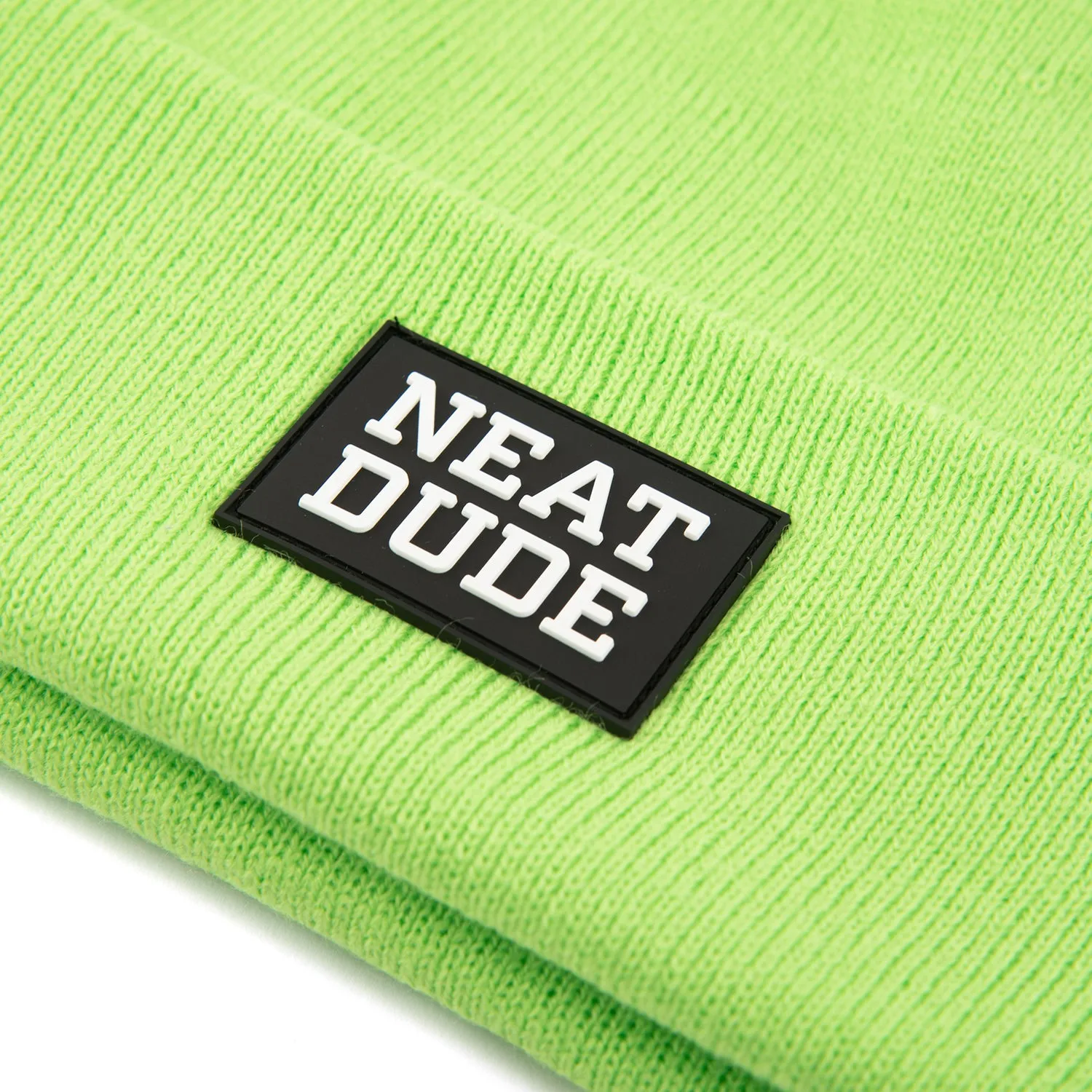 Stamp Beanie - Lime