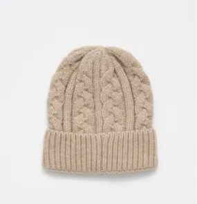 Stella   Gemma Cable Beanie - Dusk Pink