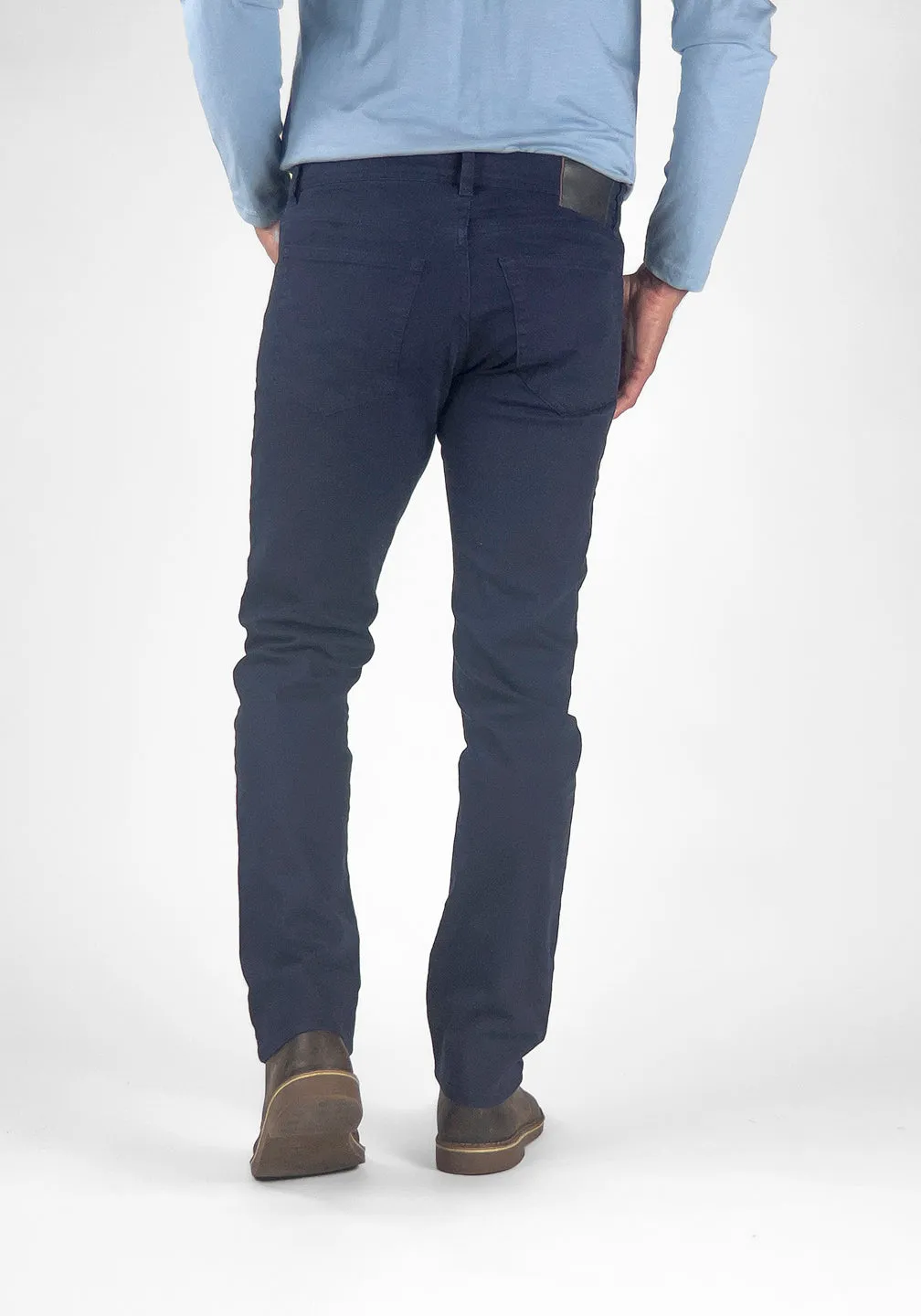 Stretch Slub Denim Slim Fit 5 Pocket Jeans