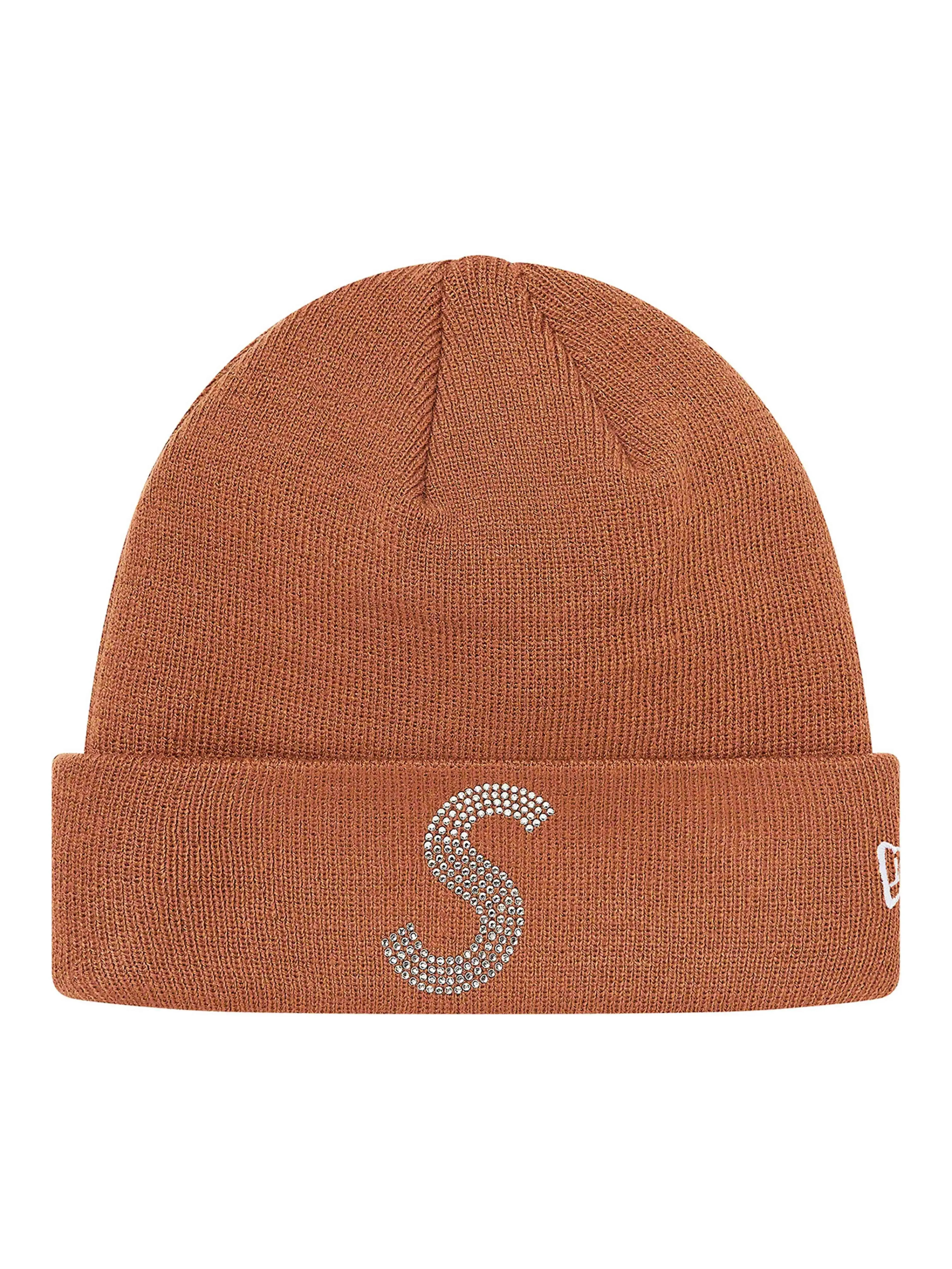 Supreme New Era Swarovski S Logo Beanie Brown [SS21]