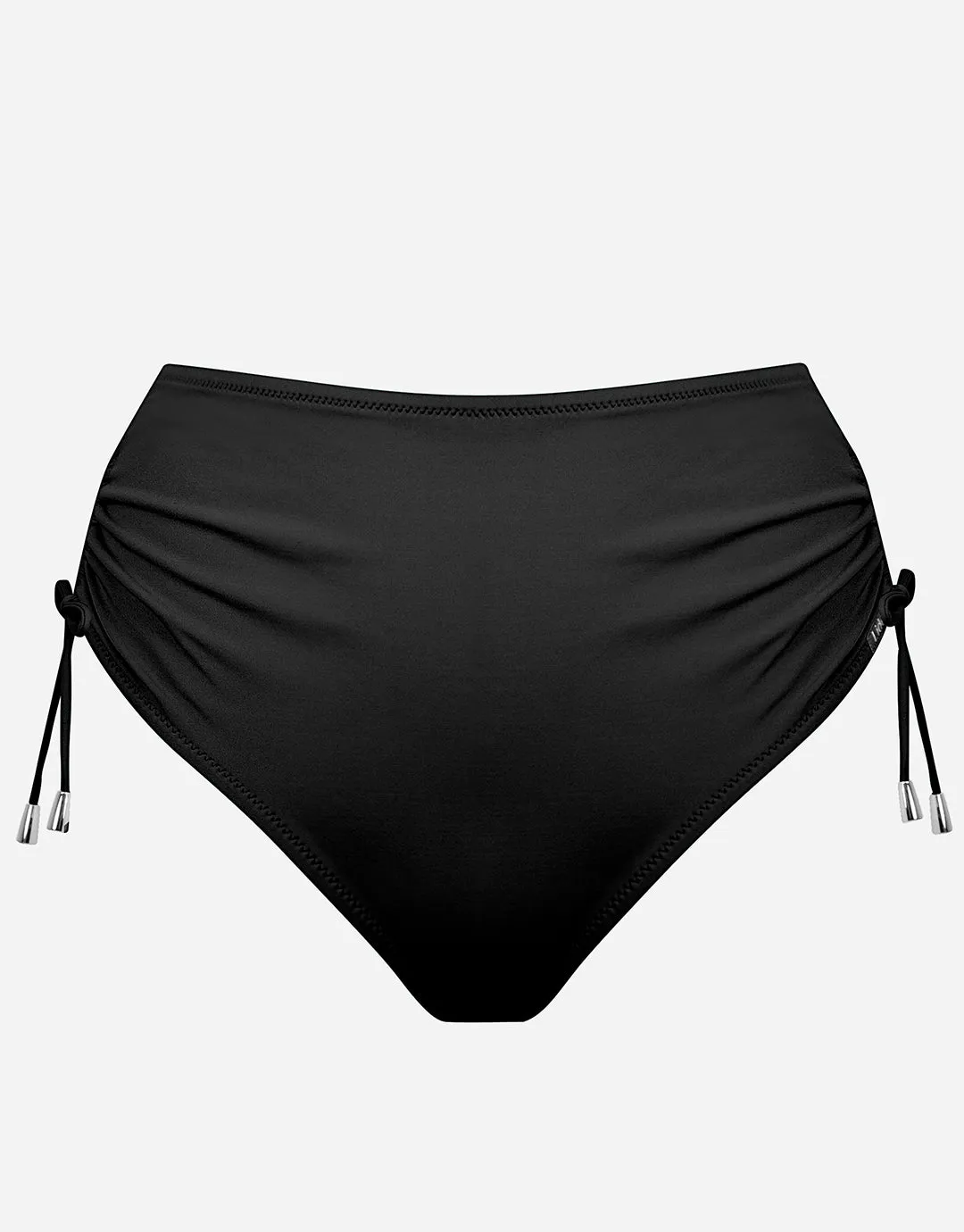 The Core High Waist Adjustable Bikini Pant - Black