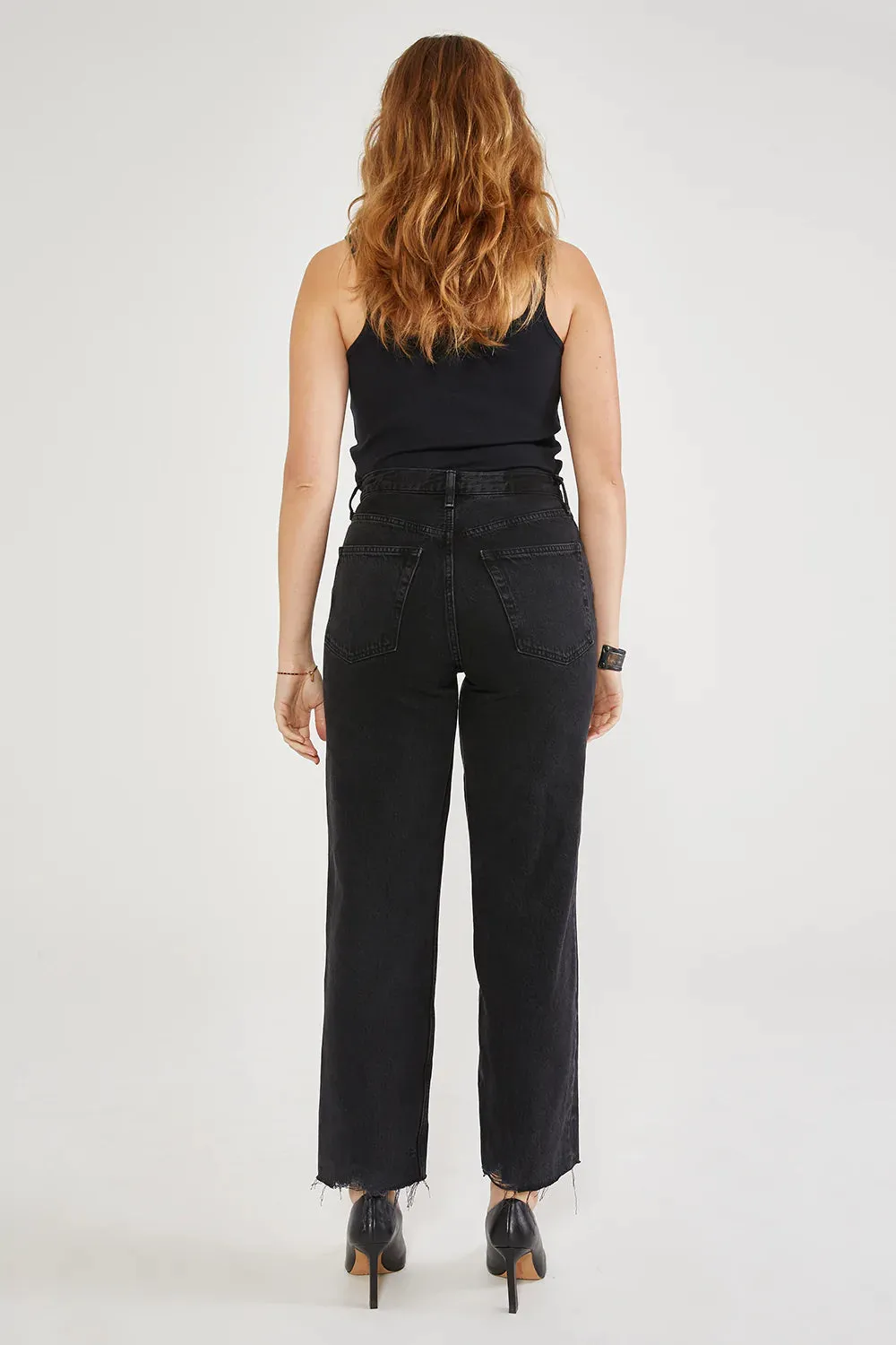 The Tyler Vintage Straight Crop Denim by ÉTICA - Black Rock