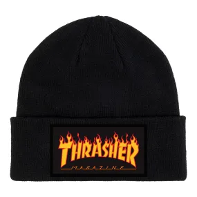 Thrasher - Flame Patch Beanie Black