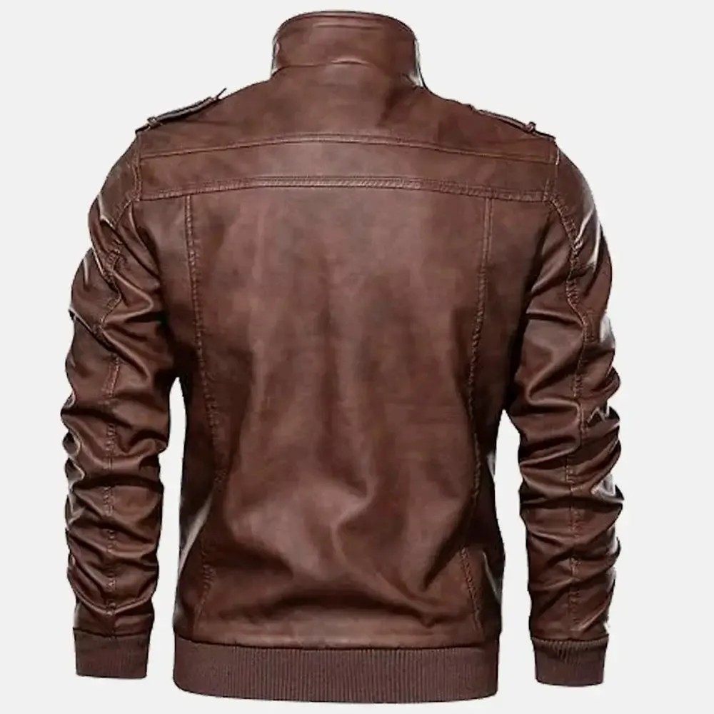 Wilderness Removable Hooded Leather Jacket