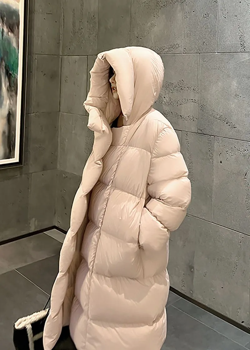 Winter Oversize Hooded Long Down Puffy Coat