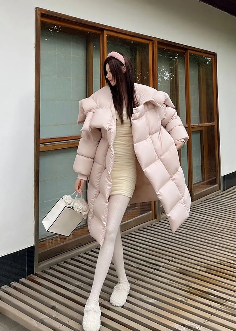 Winter Oversize Hooded Long Down Puffy Coat