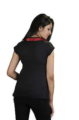 woman-half-sleeve-top-with-chinese-collar-design-bubble