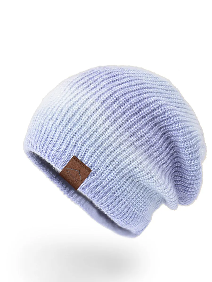 Women Winter Casual Keep Warm Gradient Knit Hat AH1021