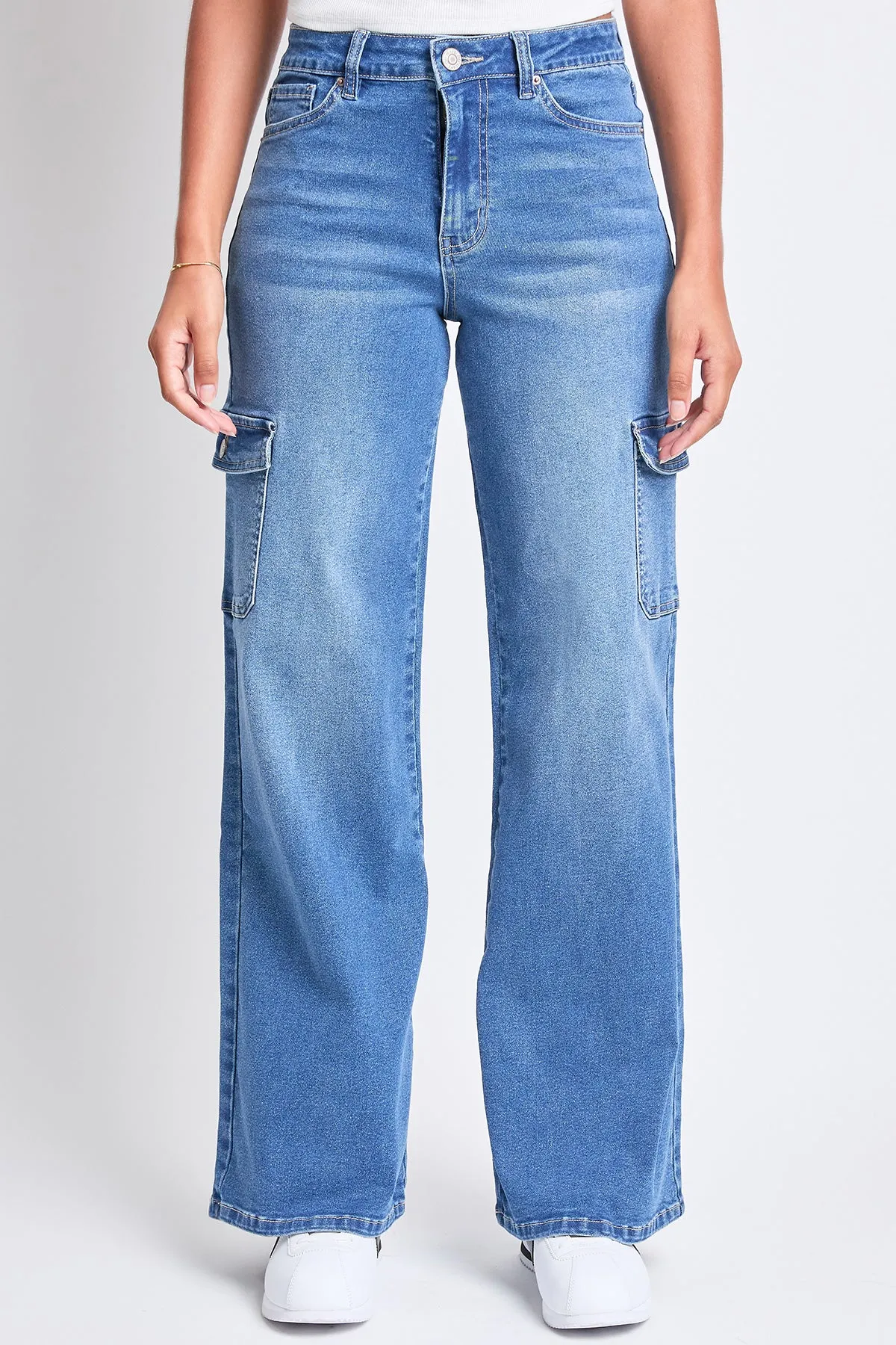 Women's High Rise Wide Leg Skater Cargo Jeans