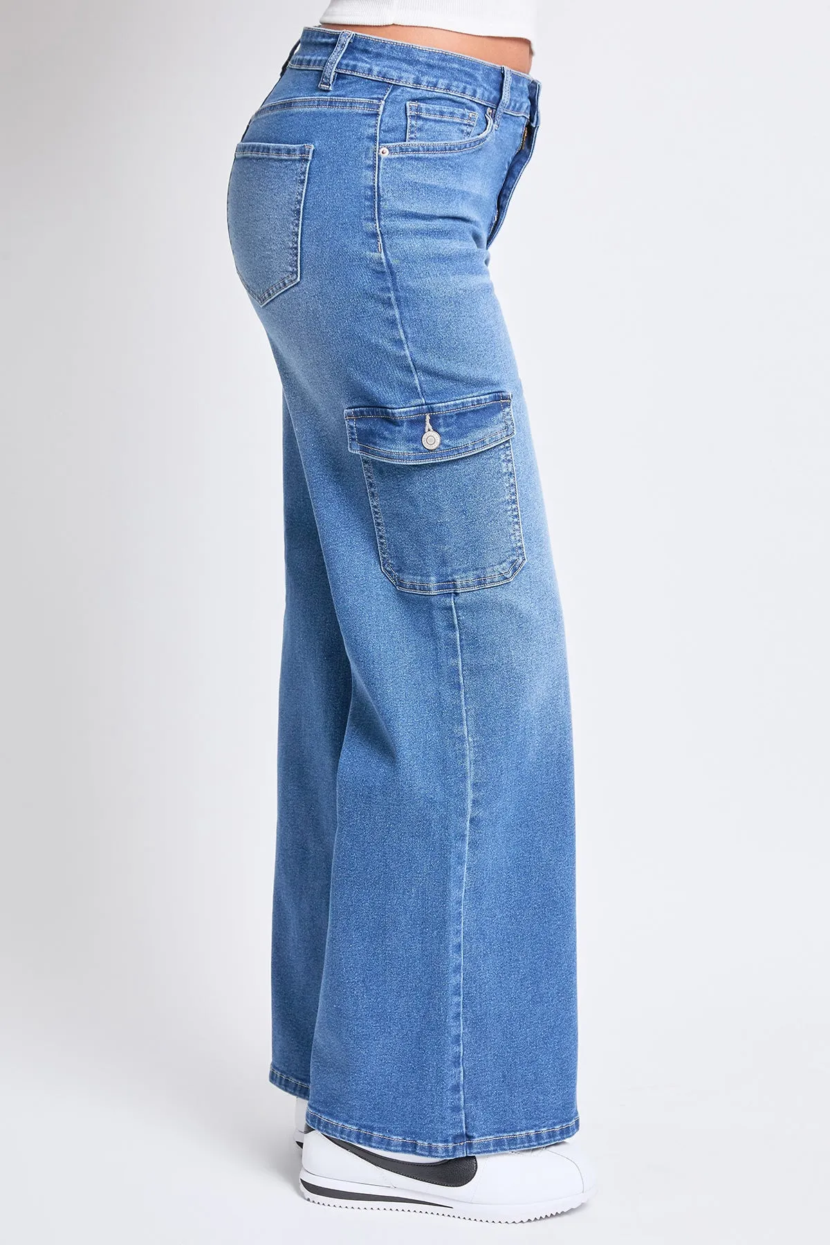 Women's High Rise Wide Leg Skater Cargo Jeans