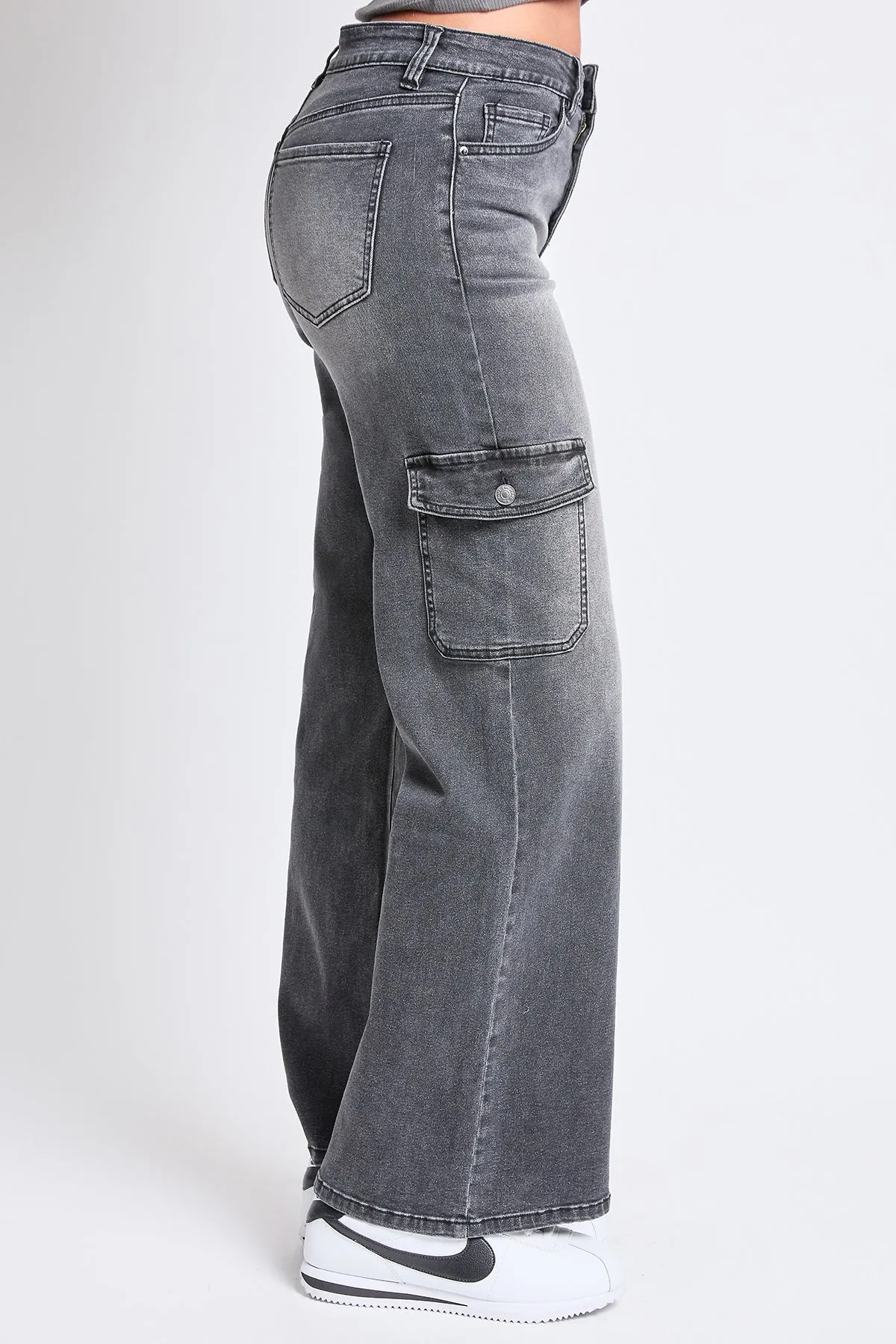 Women's High Rise Wide Leg Skater Cargo Jeans