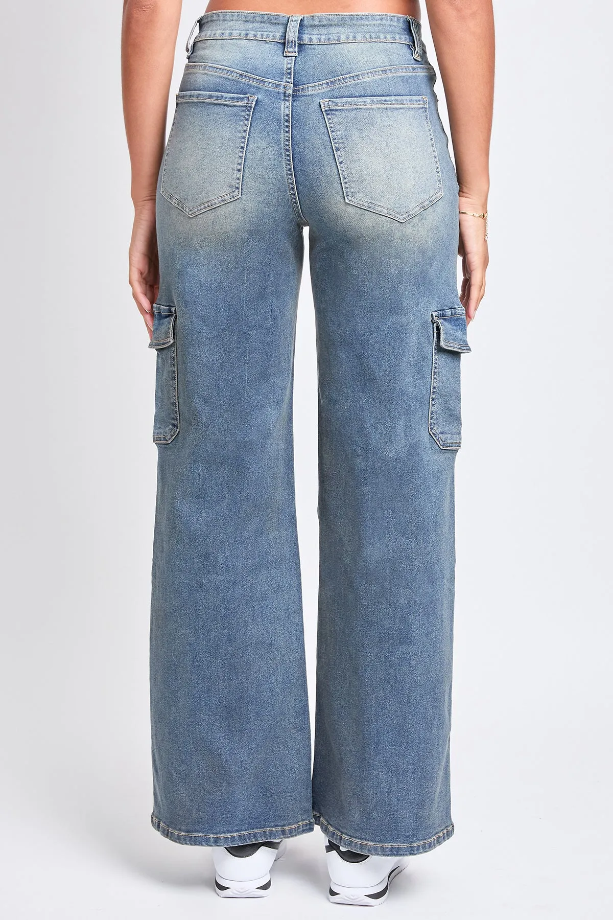 Women's High Rise Wide Leg Skater Cargo Jeans