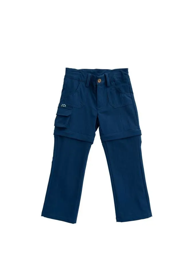 ZIP OFF PERFORMANCE PANT IN BLUEBERRY